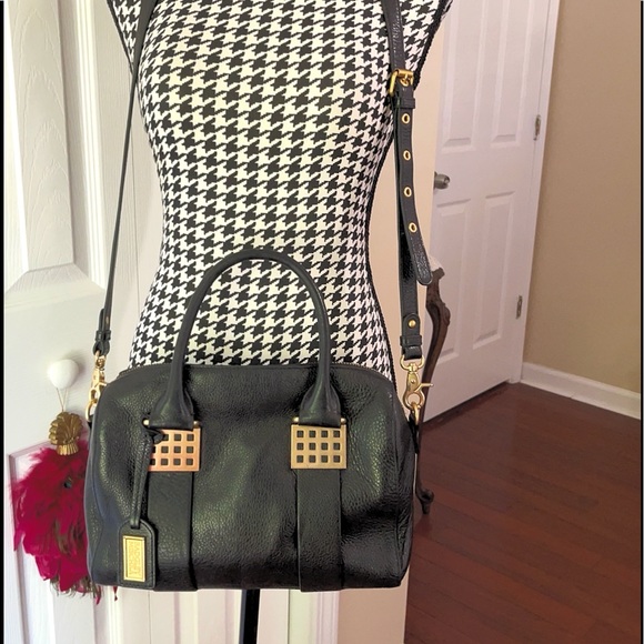 Badgley Mischka Handbags - BAGLEY MISCHKA Black Leather Bag